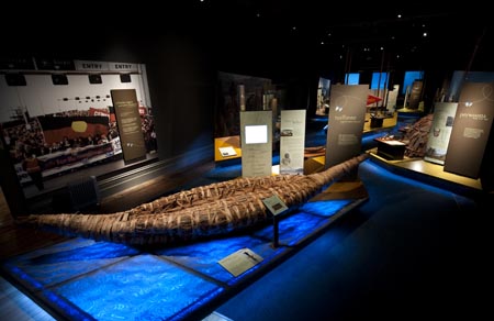 Lifesize replica of a
toilline