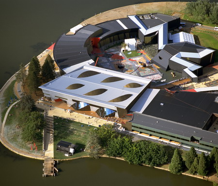 NMA building completed overhead shot
