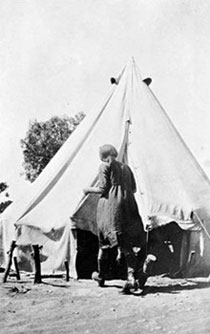 Photograph of Edna Lethlean, Piangil, 1921