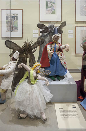 Display of the 'Minikins' dolls
