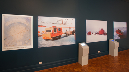 Section of the exhibition focusing on Australian Antarctic endeavours from 1947 to the 1980s
