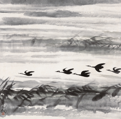 Ducks in Autumn, 1960 by Lin Fengmian, National Art Museum of China