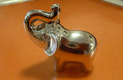 Gwen’s souvenir elephant from a family wedding