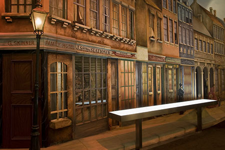 Diorama of George Street in the <em>Culture and Continuity</em> permanent exhibition, Sydney Jewish Museum