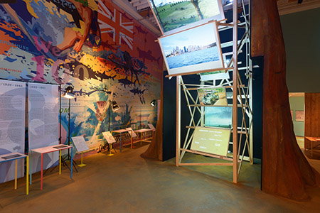 The main exhibition room