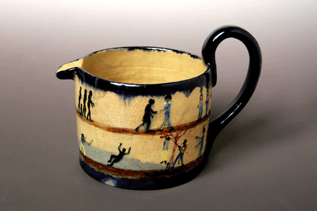 Glazed earthenware 'proclamation jug', 1928
by Violet Mace, Queen Victoria Museum and Art Gallery, Launceston