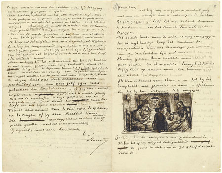Letter by Vincent van Gogh to his brother Theo, 9 April 1885
Vincent van Gogh (1853-1890)
Van Gogh Museum, Amsterdam (Vincent van Gogh Foundation)