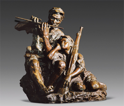 Hard Times, 1957, by Pan He, National Art Museum of China