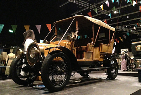 The Delaunay Belleville on display in the Glorious Days: Australia 1913 exhibition, 2013