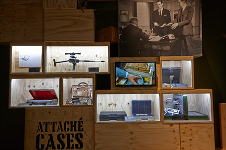 Display of gadgetry used by the various James Bonds
