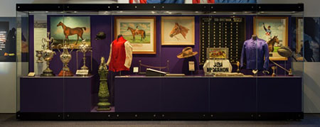 Melbourne Cups on display in the Spirited exhibition