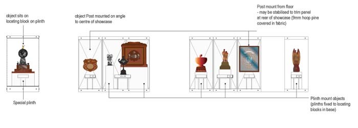 Design drawing for 'The silverware'module