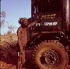 Pintupi man with truck