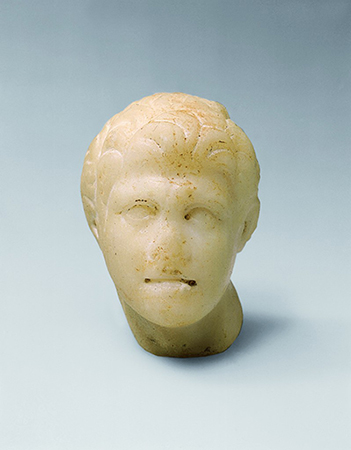 Fine-grained marble head of Alexander