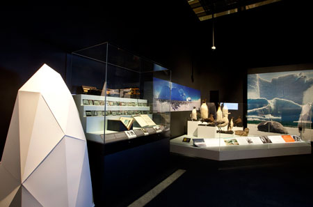 gallery view of Shackleton exhibition