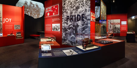 Displays are centred around the theme of emotions: pride, joy, wonder, passion and sorrow
