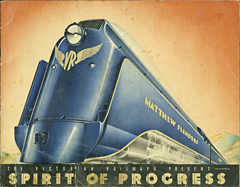 Art deco train poster