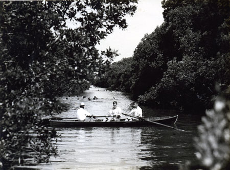 Recreation in Norman Creek, film still from Creek Kids, Navigating Norman Creek 2015, Museum of Brisbane