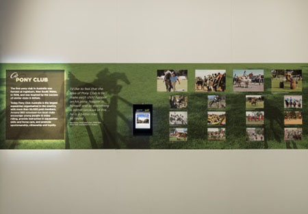 ‘My pony club’ display in the Spirited exhibition