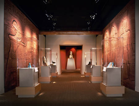 The Religious Revolution gallery in the
Tutankhamun exhibition