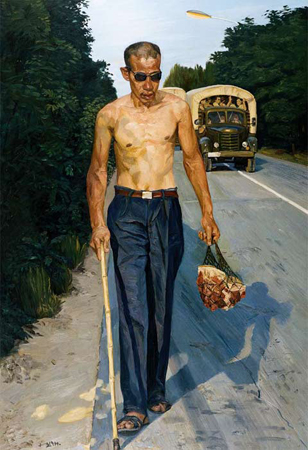 Blind, 1994, by Liu Ziaodong, National Art Museum of China
