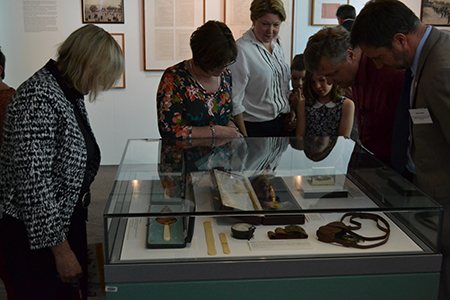 Display of objects used during the naming ceremony