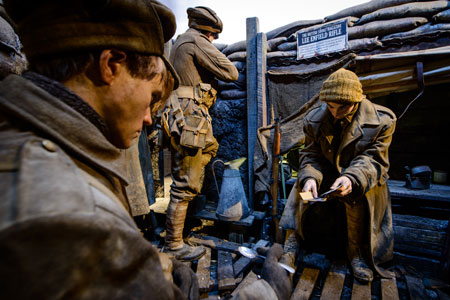 A trench scene reconstruction