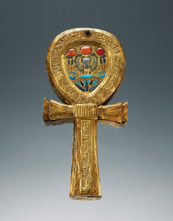 Ankh-shaped mirror case
