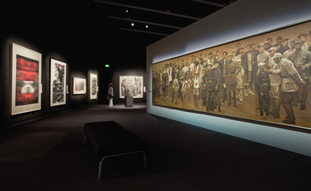Shen Jiawei's epic 1987 painting, Red Star over China, on display in A New Horizon