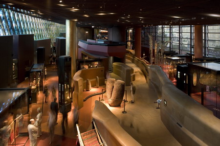Interior view of the Musee du quai Branly