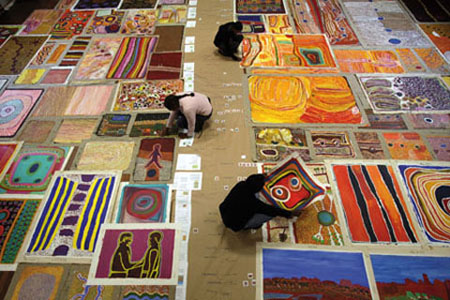Image of co-curators with the collection