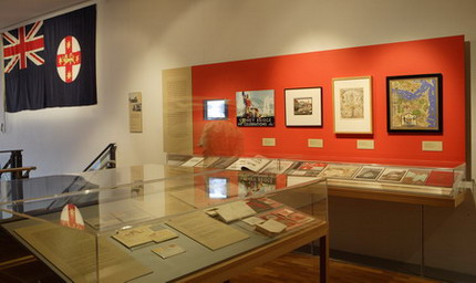 Foyer of Bridging Sydney exhibition
