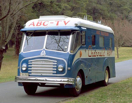 Morris Model FE Pye outside broadcast van used by ABC Television from 1956 (including the Melbourne Olympics) to 1974