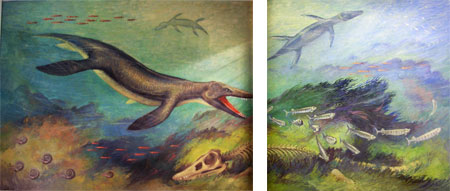 Fig. 5. Quentin Hole, Kronosaurus queenslandicus, 1958, oil on concrete