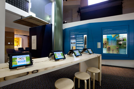 Interactive iPad lab in the EcoLogic exhibition